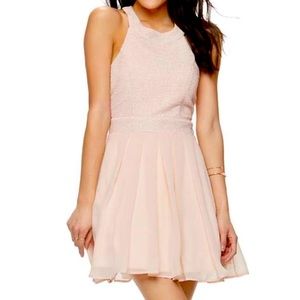 Three Pink Hearts Trixxi Pink Halter Dress